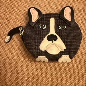Adorable Black and Cream Dog-Shaped Coin Pouch